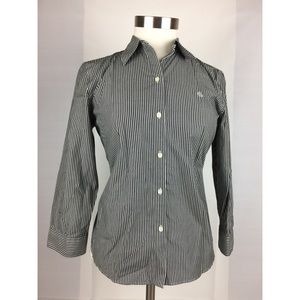 Ralph Lauren Striped Button Down Shirt Petite S